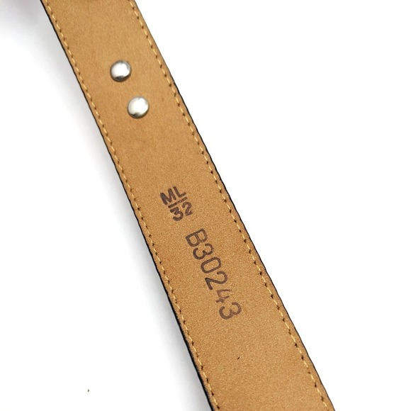Brighton Belt Womens 32 M/L Black Leather Silver Studded Golf Novelty Vintage main image 6